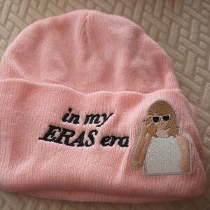 IN MY ERAS TOUR TAYLOR SWIFT PINK BEANIE